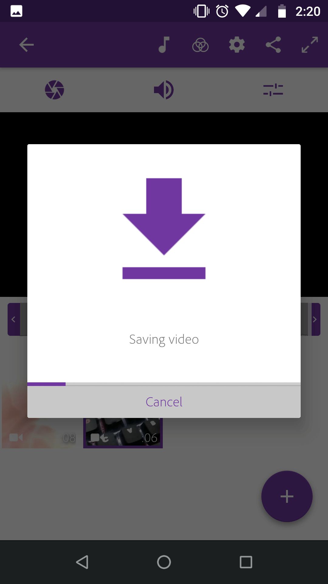 Export your video on Android with Adobe Premiere Clip