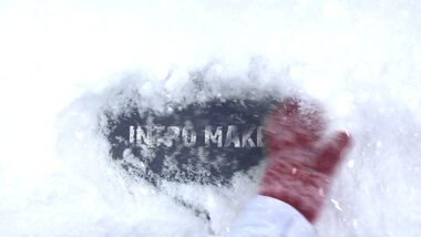 Brushed Snow Text
